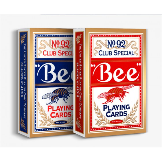 (原盒12副)蜜蜂牌 - 美國製 No.92 Club Special 啤牌 樸克牌( 6藍 + 6紅 )