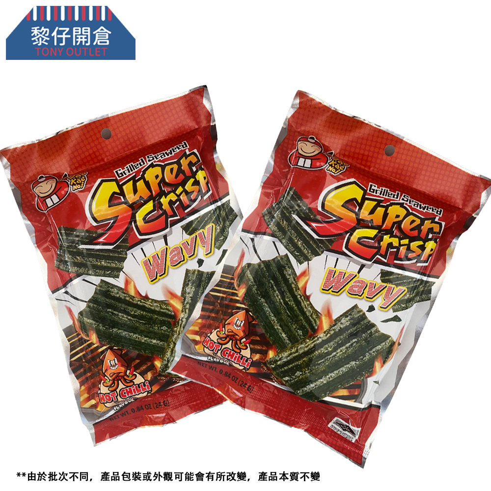 小老板 - 勁脆波浪紫菜 (香辣魷魚味) 24g x 2