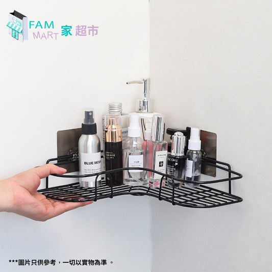 (黑色)免打孔轉角置物架 x 1