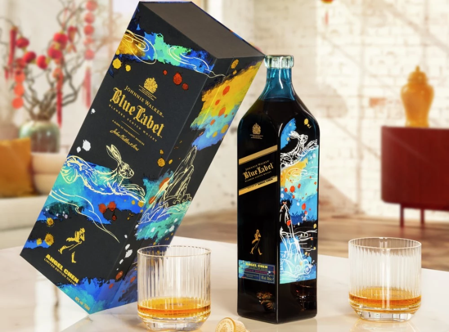Johnnie Walker 藍牌-兔年特別限量版威士忌 750mL(禮盒裝)