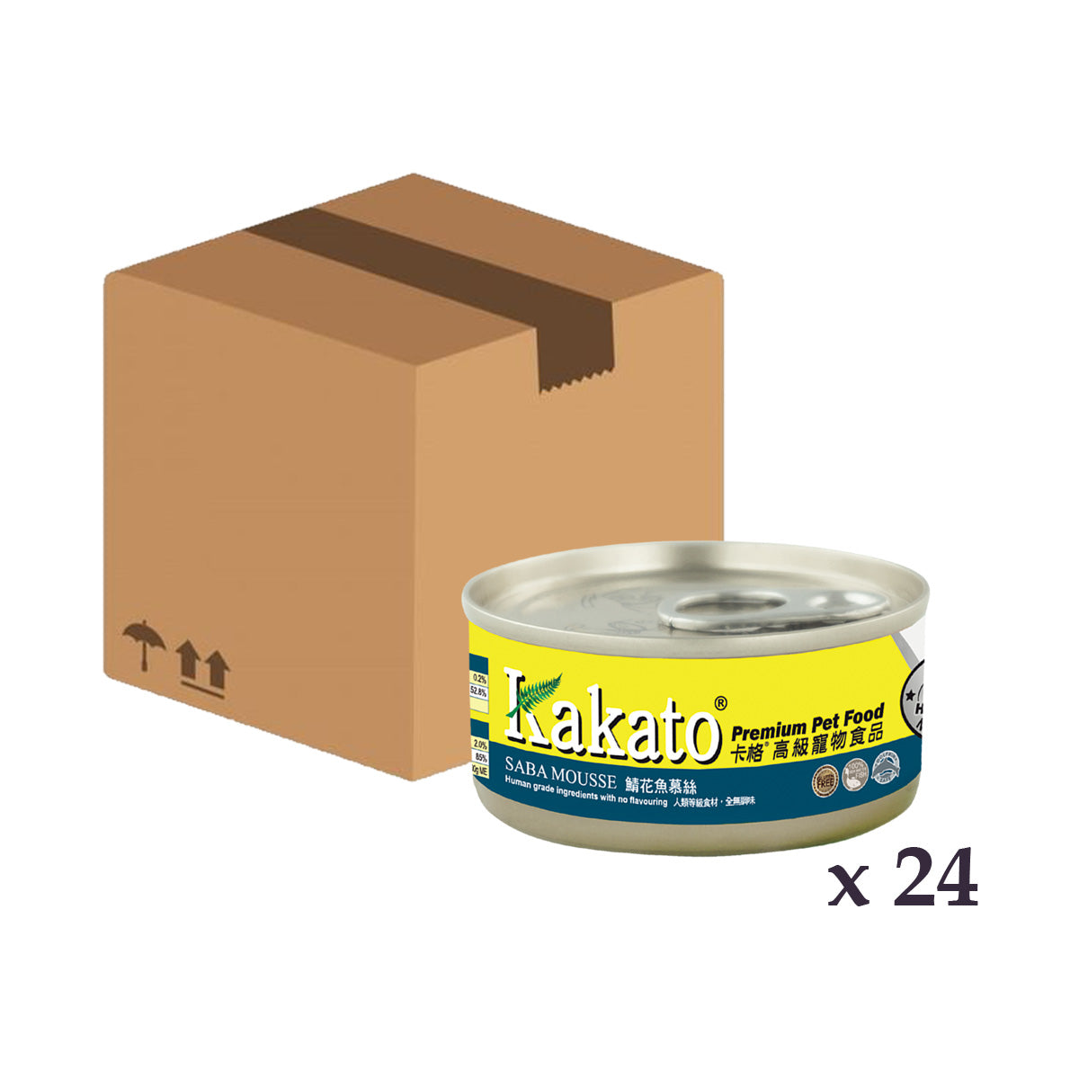 Kakato - 鯛魚慕絲 70g x 24罐