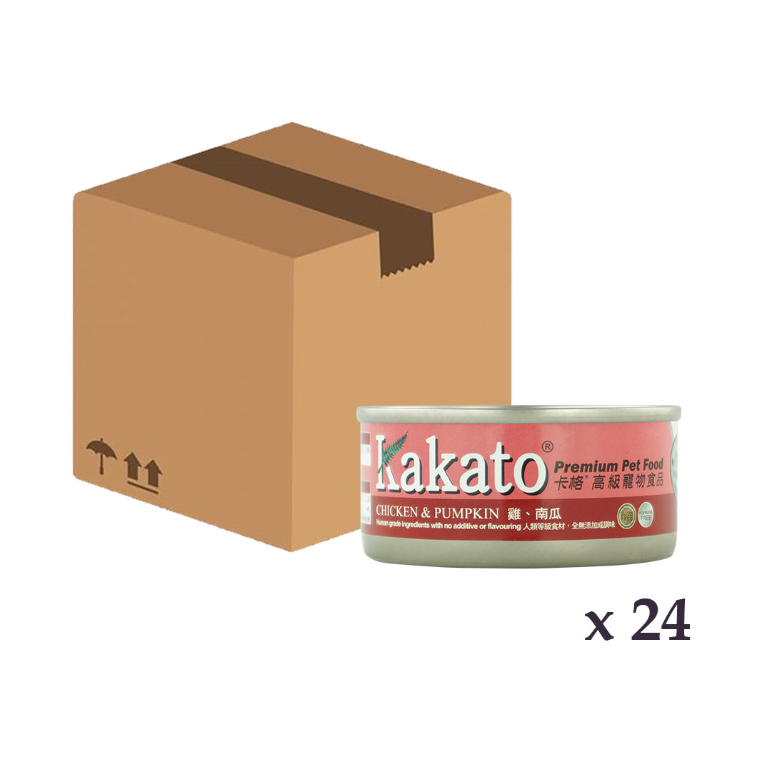 Kakato - 雞、南瓜 70g x 24罐