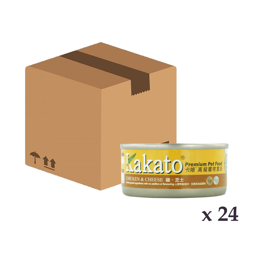 Kakato - 雞、芝士 70g x 24罐