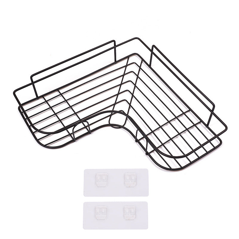 (黑色)免打孔轉角置物架 x 1
