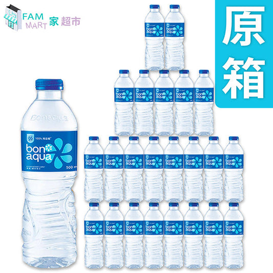 飛雪 - Bonaqua 礦物質水 (500ml x 原箱24樽)