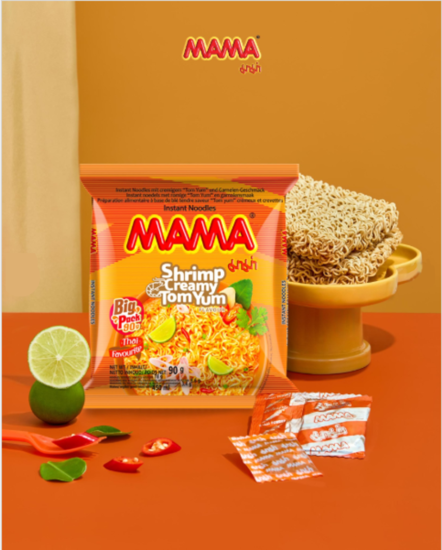 MAMA 蝦味青檸冬蔭即沖即食麵 (增量裝) 90g x 5