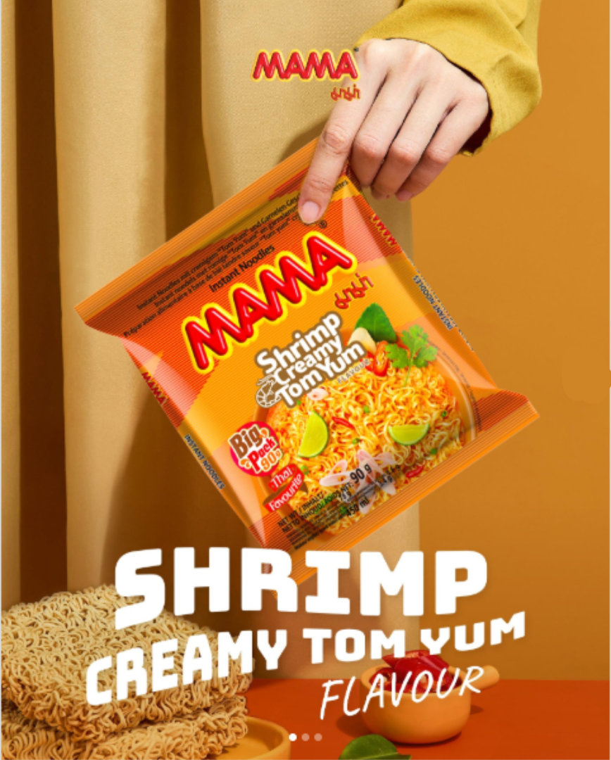 MAMA 蝦味青檸冬蔭即沖即食麵 (增量裝) 90g x 5