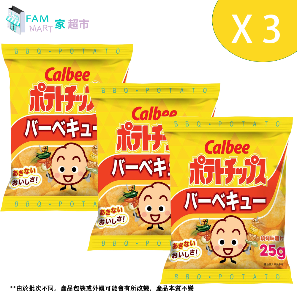 卡樂b燒烤味薯片 25g x 3 – Fammart 家 超巿
