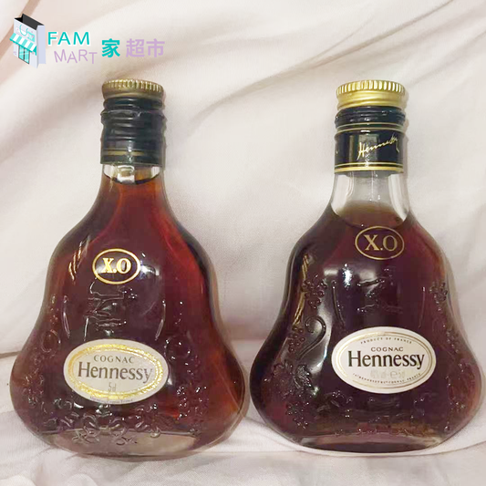 Hennessy - 軒尼詩 XO 幹邑酒版 90-00年代 粗頭金蓋 50ml (新舊2款)