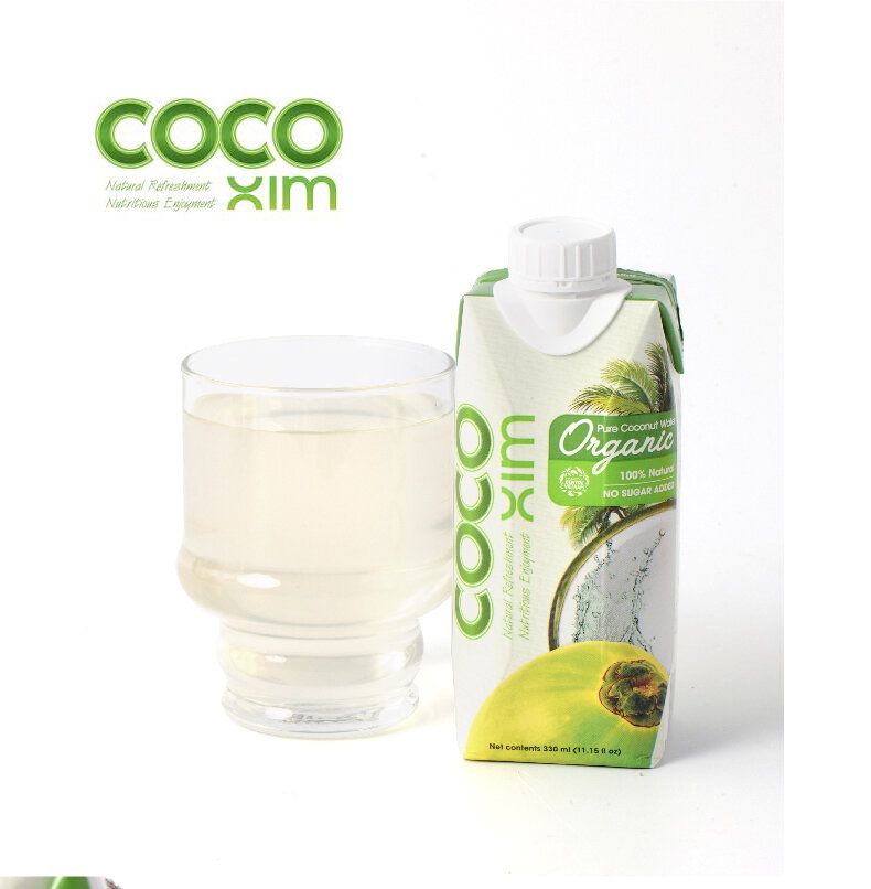 cocoxim - [原箱優惠]100%天然有機椰青水 330毫升 x12