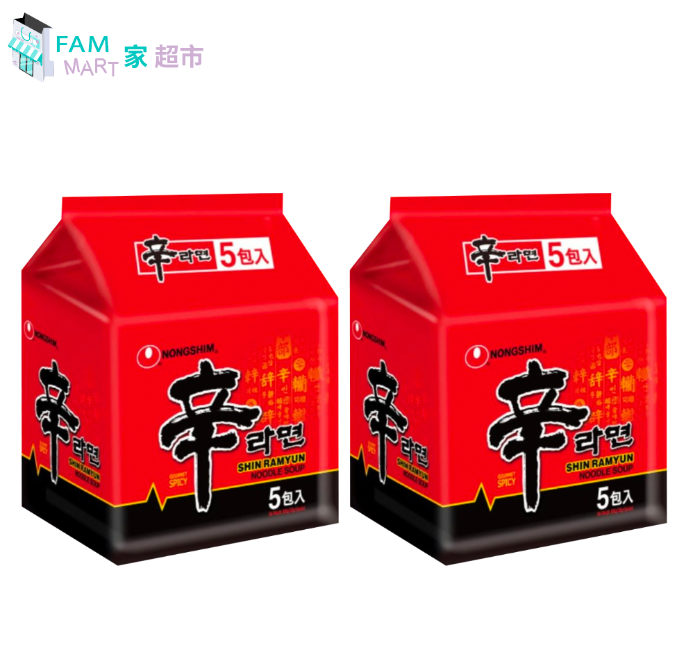 [2袋裝] 辛辣麵(特辣香菇味) (120g x 5包 x 2袋)