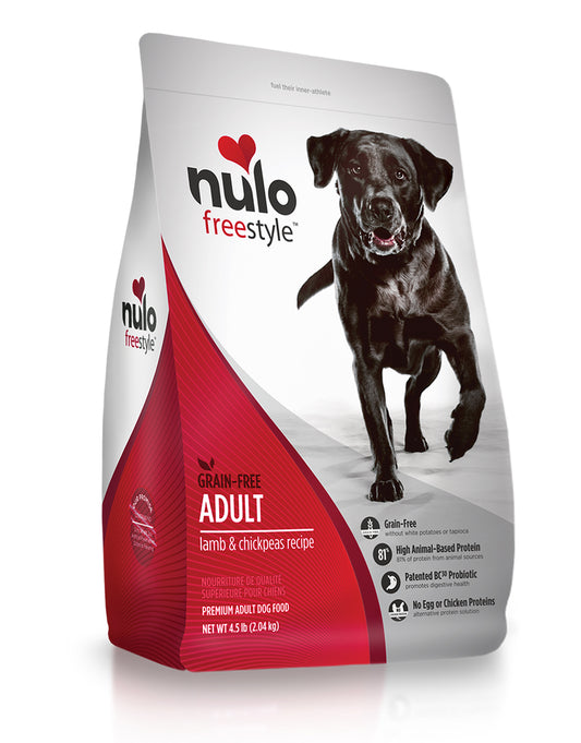 Nulo Freestyle - 無穀物高肉乾糧成犬配方 （羊、鷹嘴豆）4.5磅