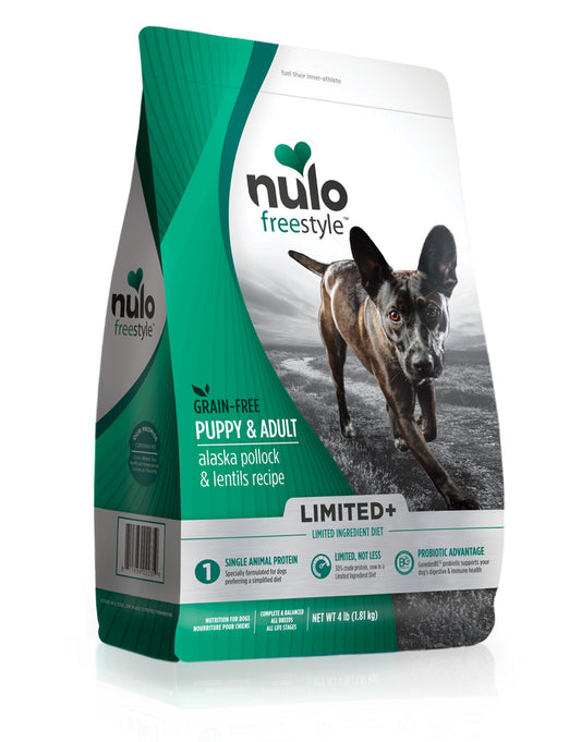 Nulo Freestyle - 無穀物高肉低敏乾糧幼及成犬配方 （鱈魚、扁豆）24磅