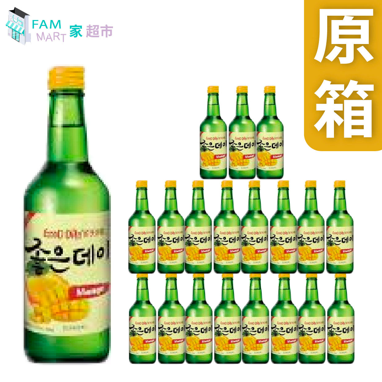 Muhak - [原箱] 舞鶴燒酒 芒果味 360ml x 20