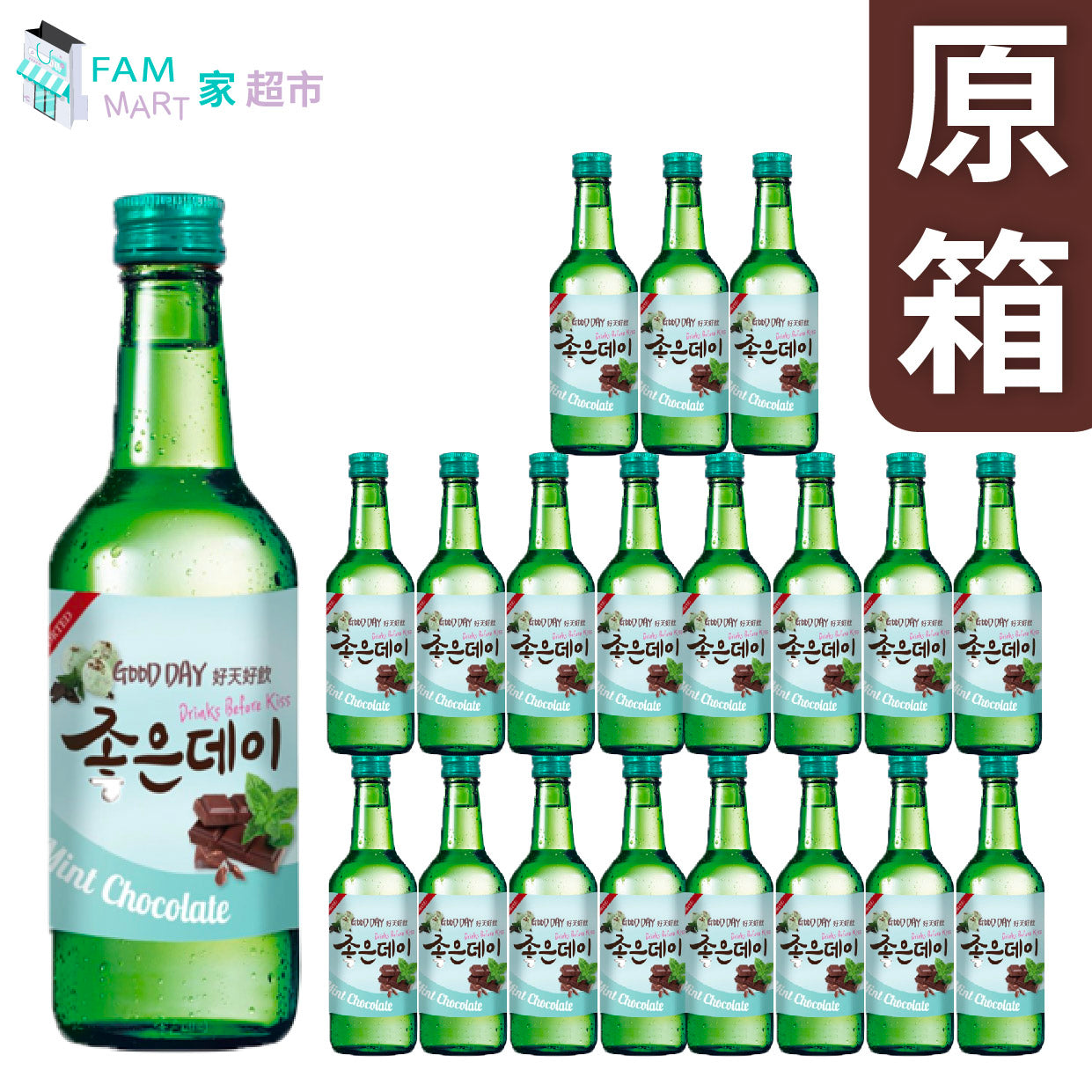 Muhak - [原箱] 舞鶴燒酒 薄荷朱古力味 360ml x 20