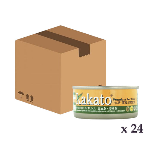 Kakato - 三文魚、吞拿魚 70g x 24罐