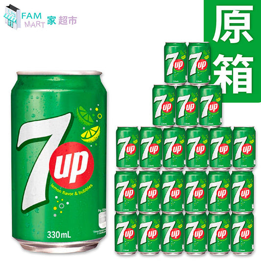 七喜 - [原箱24罐] 原味七喜(罐裝) (330ml x 24)