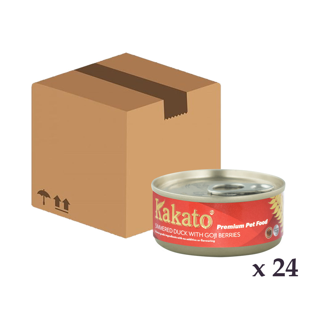 Kakato - 杞子燉鴨 70g x  24罐