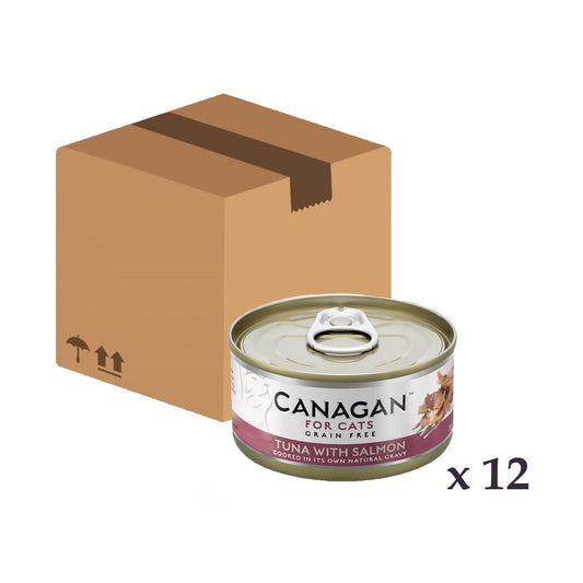 Canagan (原之選) 天然無穀物貓糧罐頭 - 吞拿魚伴三文魚 Tuna with Salmon 75g x 12 罐