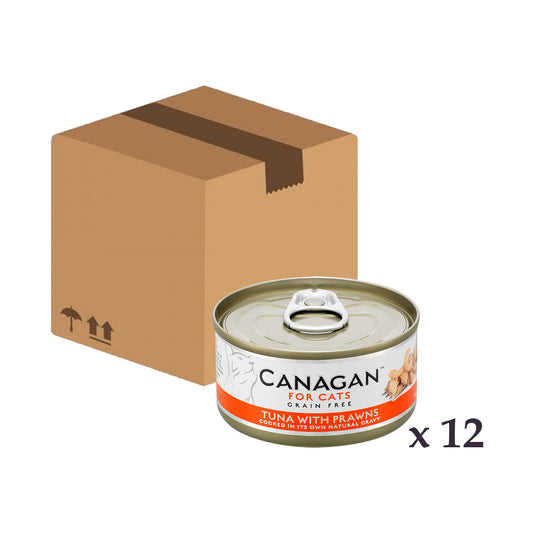 Canagan (原之選) 天然無穀物貓糧罐頭 - 吞拿魚伴大蝦 Tuna with Prawns 75 g x 12 罐