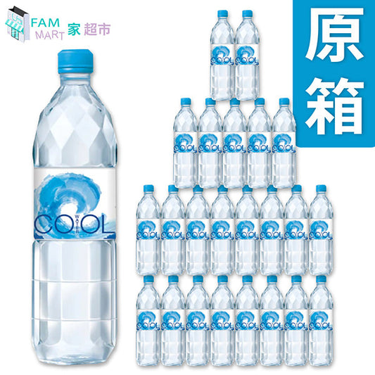 清涼 - [原箱24樽] COOL清涼水-礦物質水(中) (750ml x 24樽)