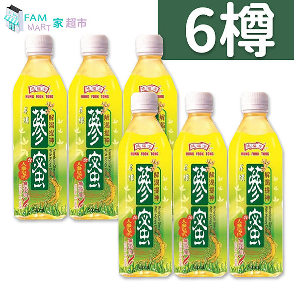 鴻福堂 - 鴻福堂花旗蔘蜜 (500ml x 6)