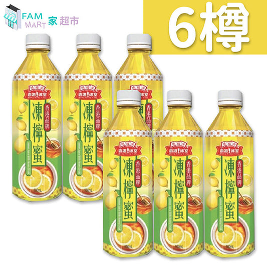 鴻福堂 - [6樽裝] 凍檸蜜 (500ml x 6樽)