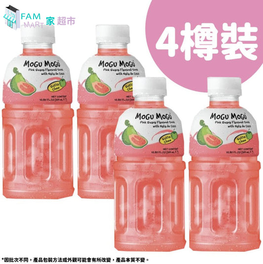 MOGU - [4樽裝] 紅石榴蒟蒻果粒果汁(320ml x 4樽)