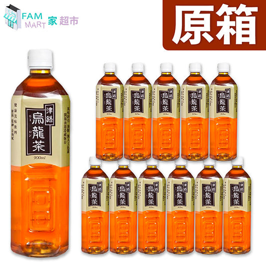 津路 - [原箱12樽] 烏龍茶 (900亳升X12樽)