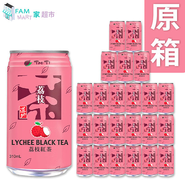 道地 - [原箱24罐] 道地荔枝紅茶 (罐裝)(310ml x 24)