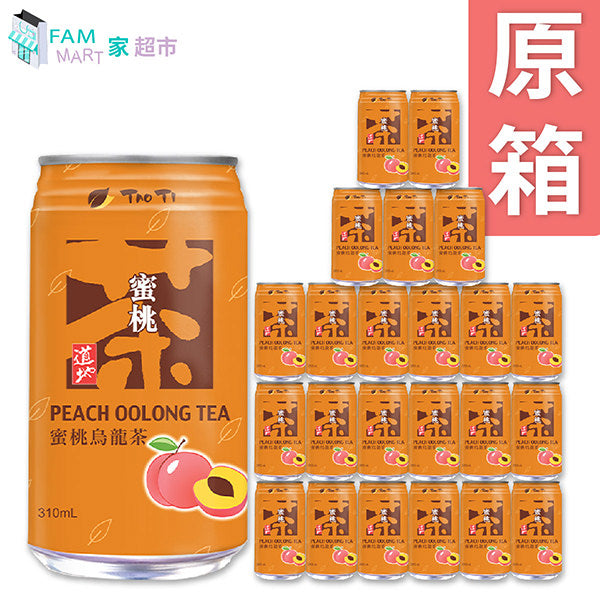 道地 - [原箱] 蜜桃烏龍茶(310ml x 24) (罐裝)